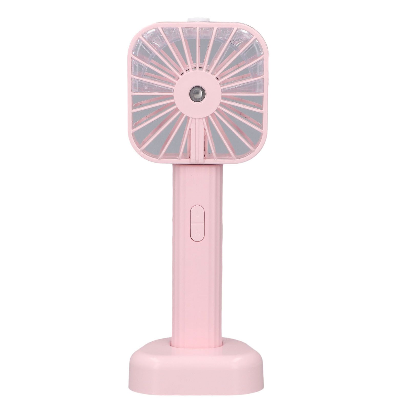 Hand Held Misting Fan Portable Battery Operated USB Rechargeable Quiet Spray Cooling Fan for Travel Outdoors Pink — image 3