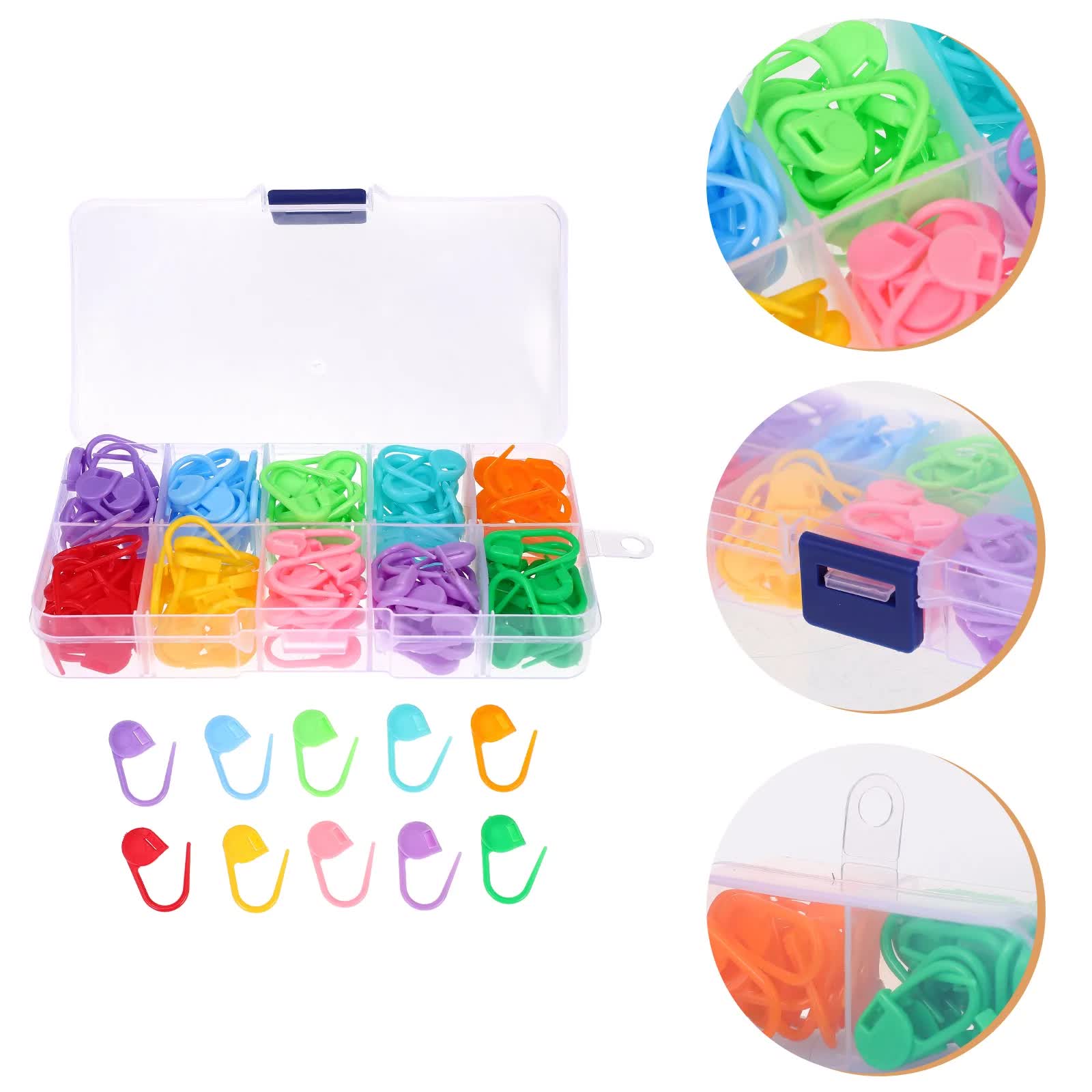 130-piece stitch markers - multifunctional - knitting markers - crochet clips — image 2