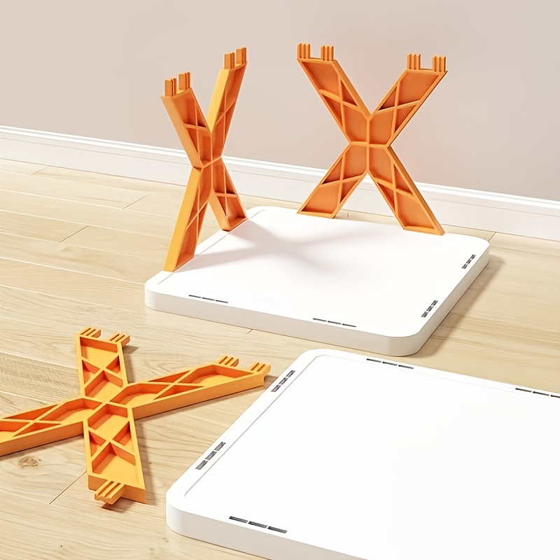 6-Tier Foldable White/Orange Shoe Rack, space-saving vertical design for entry halls, living rooms, bedrooms, closets, balconies—an essential organizing — image 5