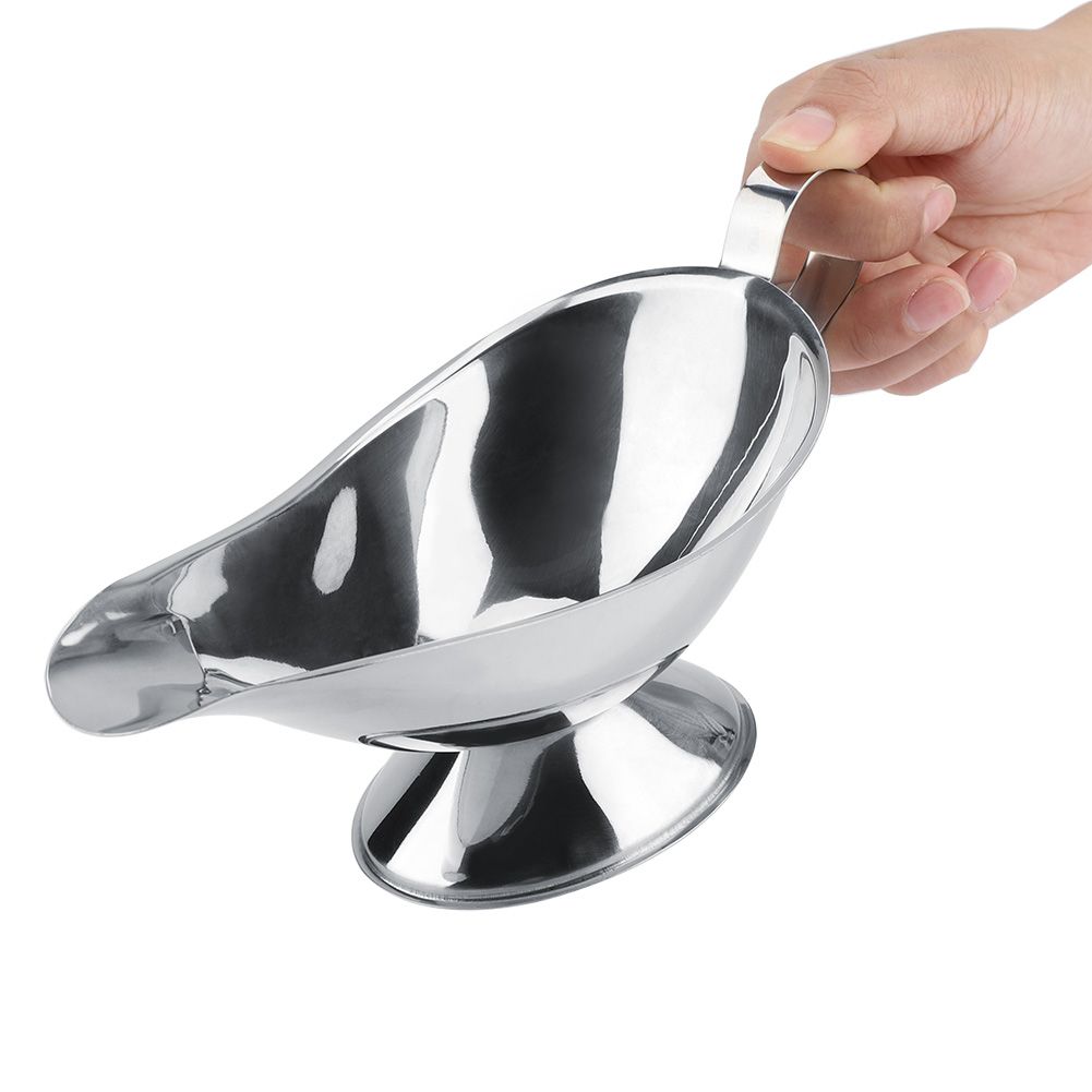 Stainless Steel Steak Pepper Sauce Boat Seasoning Container for Restaurant Kitchen(10oz) โ image 4