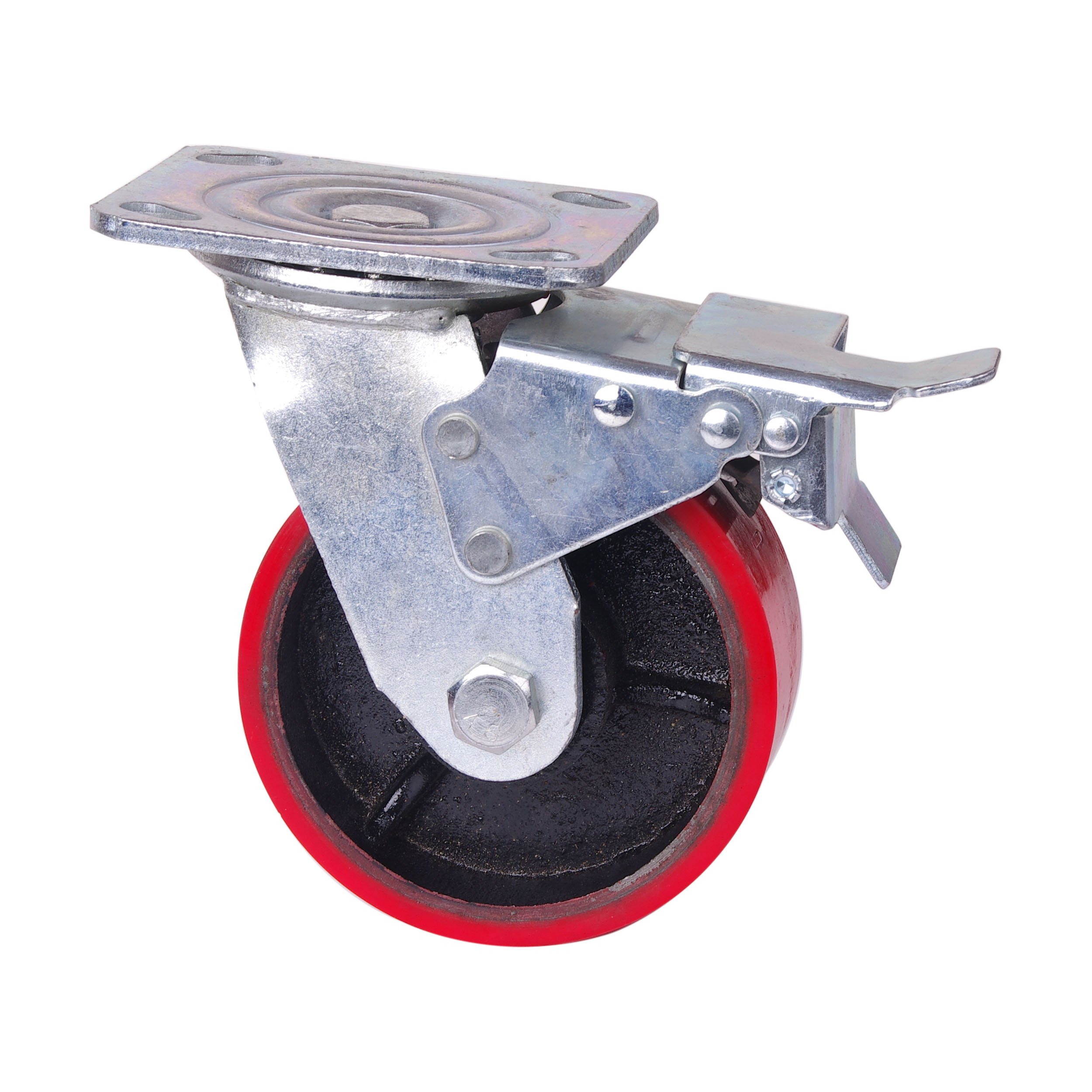 6 inch Industrial 600KG Caster Wheels Swivel with Brake Locking Casters Castor Wheels Cart Furniture Workbench โ image 3