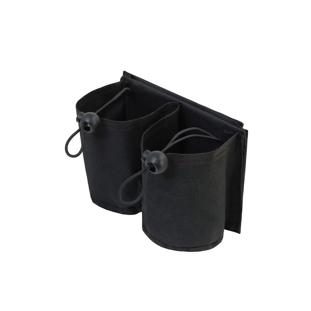 Luggage Travel Cup Holder,Universal Suitcase Cup Holder Hold Two Coffee Mugs Free Hands Suitcase Drink Beverage Holder for Travelers Flight Attendants(Black)