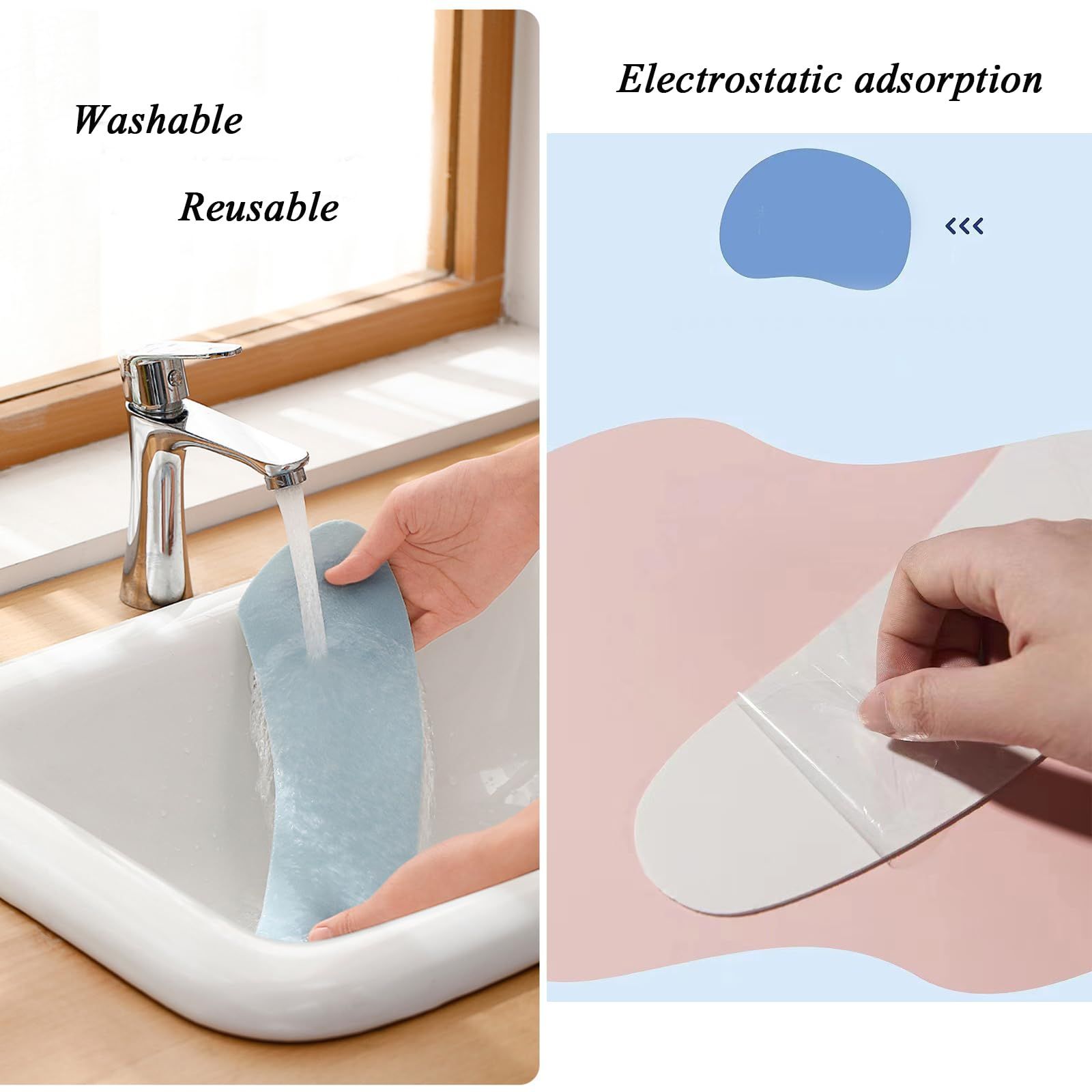 Thick Warm Cushioned Toilet Seat Cover | Stick-On Washable Reusable Toilet Memory Foam Cushion Pad (4pcs) — image 4