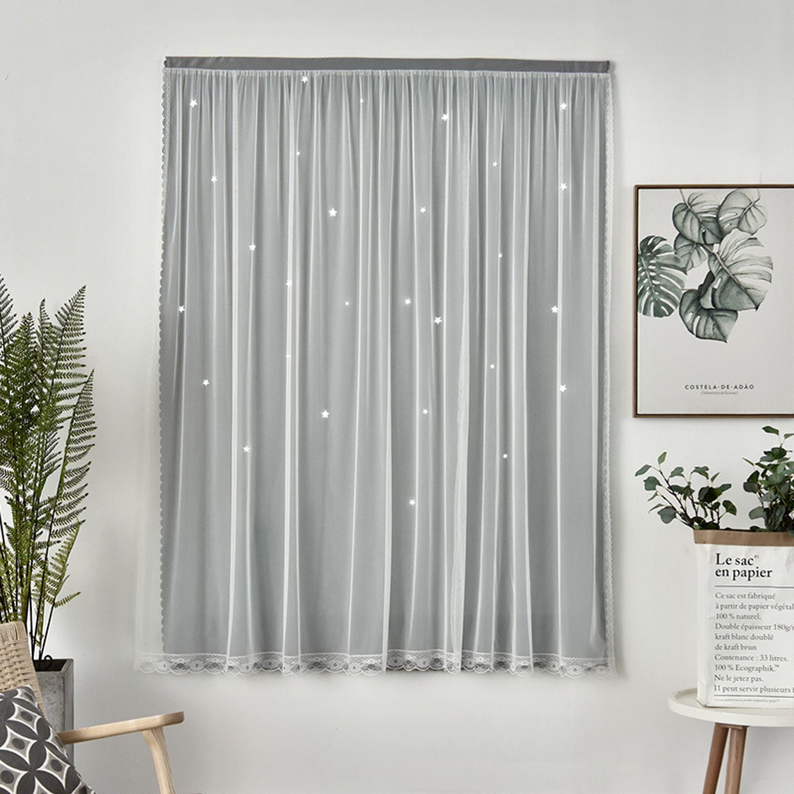 1x2m Self Adhesive Portable Blackout Curtains Easy to Install Bedroom Window โ image 2