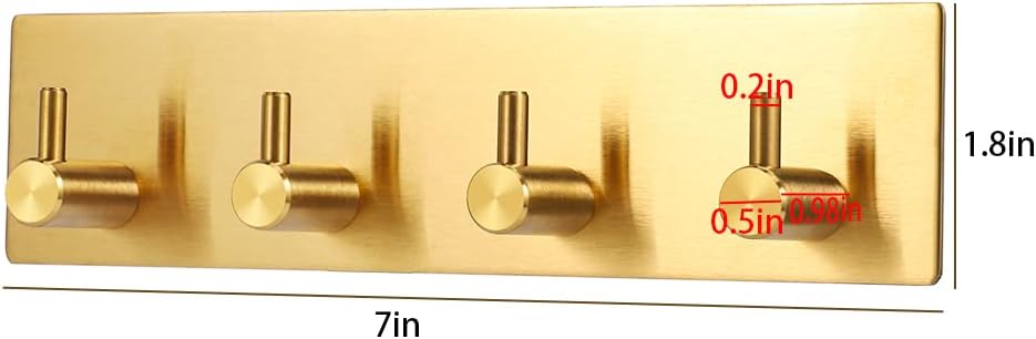 Key Holder for Christmas Wall Decorative, Adhesive Stainless Steel Key Hooks, Key Hanger Key Organizer Towel Hook Coat Hanger for Entryway Hallway Kitchen — image 2