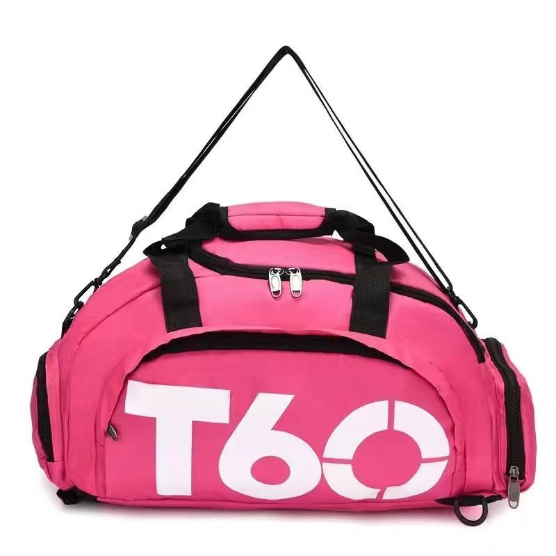 Travel Duffel Bag T60 Duffel Durable Travel Bag Stylish Gym Bag Weekend Bag - Rose red - Size 45-25-23CM