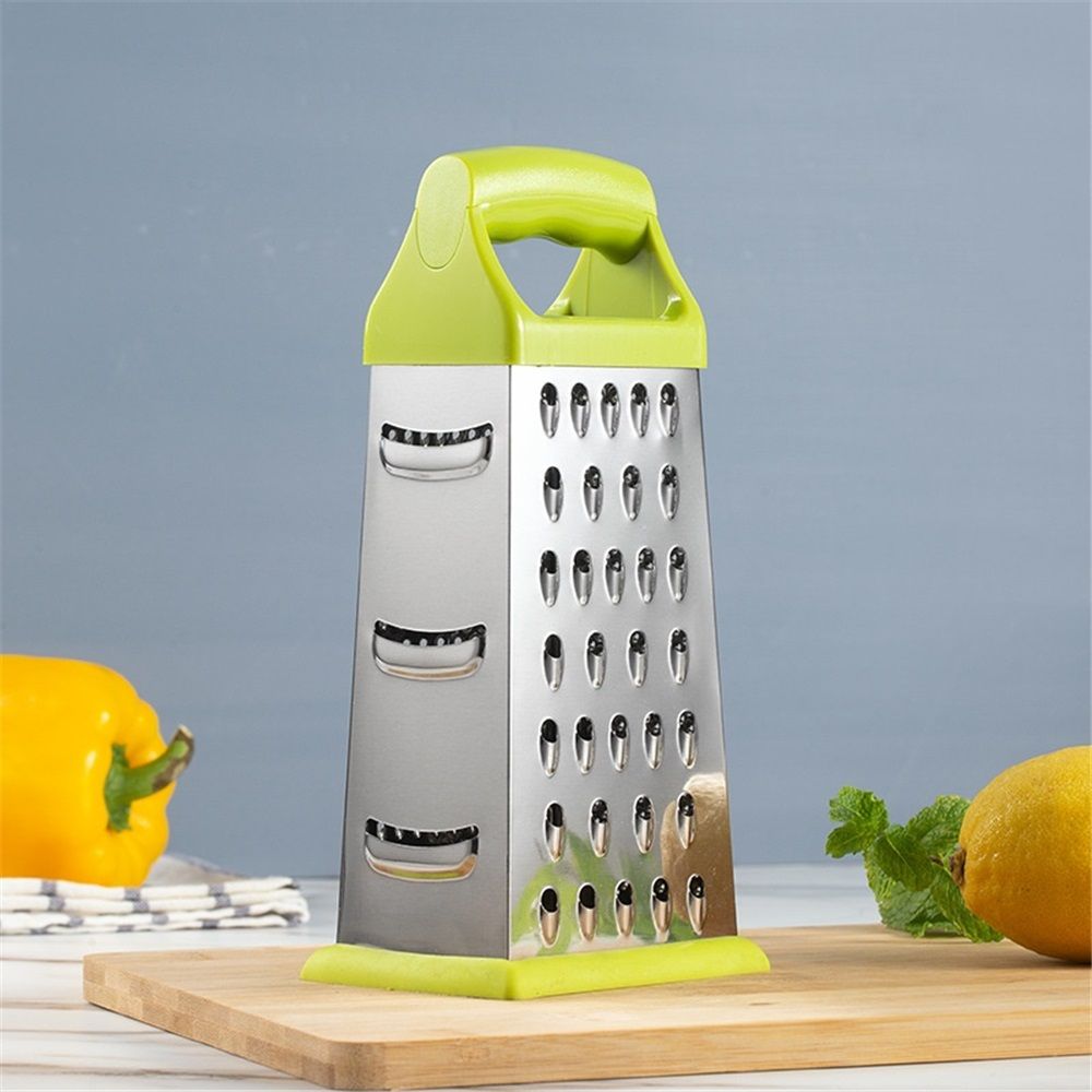 Professional Cheese Grater - Stainless Steel Box Grater for Kitchen, 4 Sides - Shredder for Parmesan Cheese, Carrot, Potato, Ginger - Dishwasher Safe — image 2