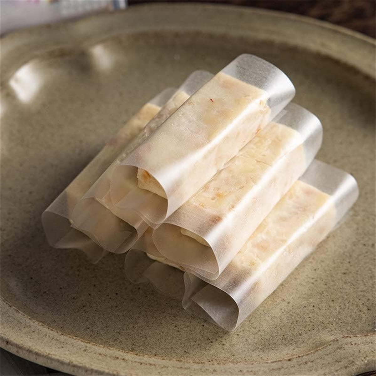 Edible Glutinous Rice Paper 1200Pcs Candy Coated Wrapping Paper Edible Candy Wrappers Sheets,Edible Wafer Paper,Transparent Rice Paper for Homemade Tanghulu β image 6