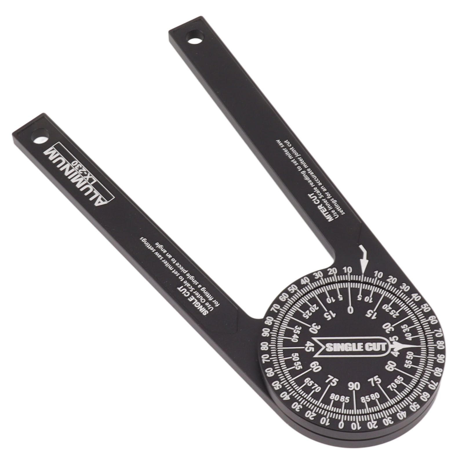 Miter Saw Protractor Accurate 2 Laser Engraving Scales Efficient Aluminum Alloy Angle Finder Protractor for Carpenter — image 5