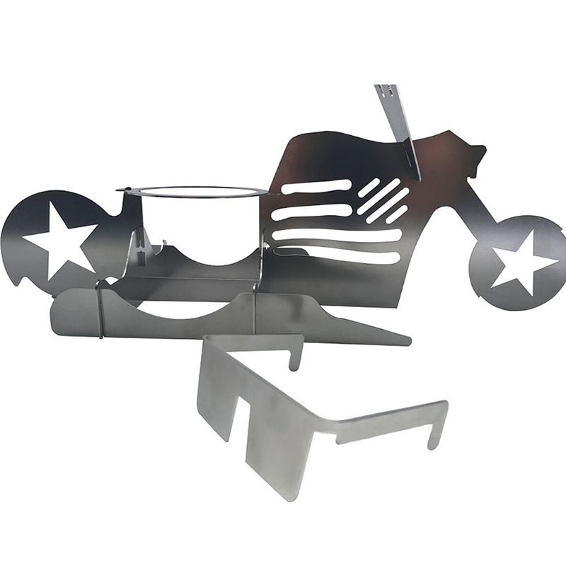 Stainless Steel Beer Can Chicken Holder, Portable Roaster Rack for Grills, Smokers, Ovens and Outdoor BBQ, Silver, 33 cm