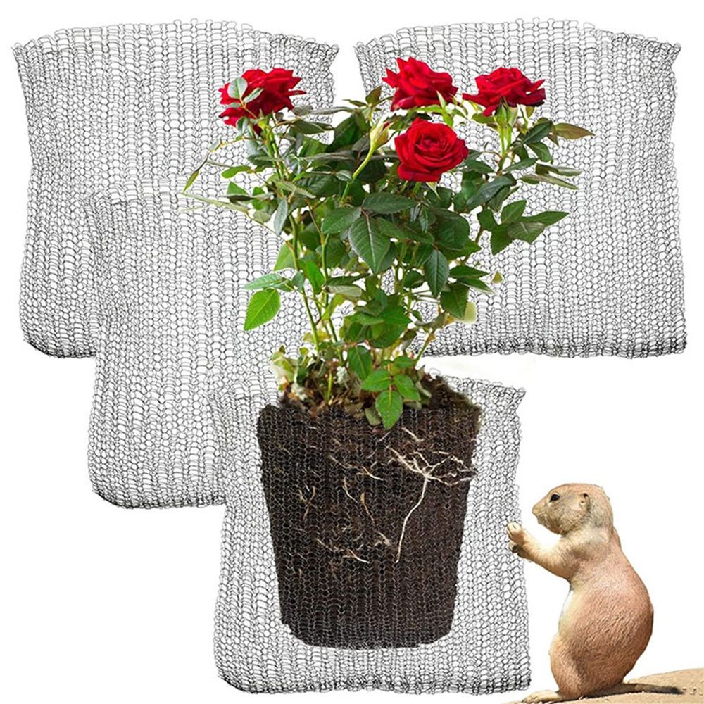 5 Pcs 5 Gallon Root Guard Gopher Proof Wire Basket Mole and Vole Mesh Wire Baskets Underground Stainless Steel Wire for Plants Root Protection — image 2