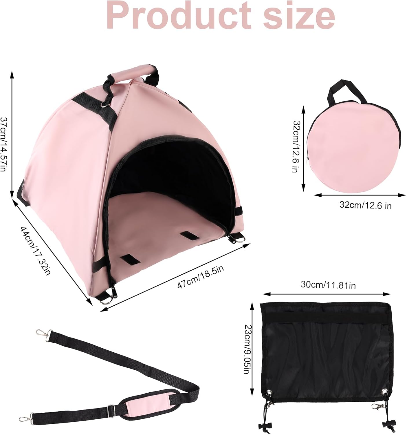 Laptop Tent, Sun Shade Waterproof Fabric Protective Hood for Computer Working Outside Accessories Part Glare Shield & Heat Reflective Awning Convertible Tote โ image 2