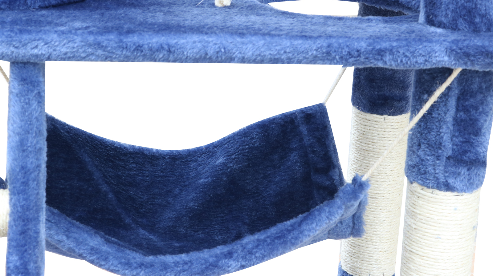 YES4PETS 140 cm Cat Kitten Scratching Post Tree W ladder & Hammock-Blue — image 4