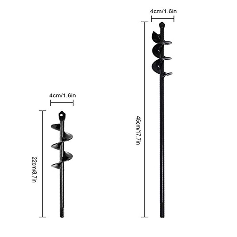 Garden Auger Drill Bit for Planting Total Solid Barrel Extensive Blades,for Planting Flowers Bulbs,Rapid Planter Earth — image 5