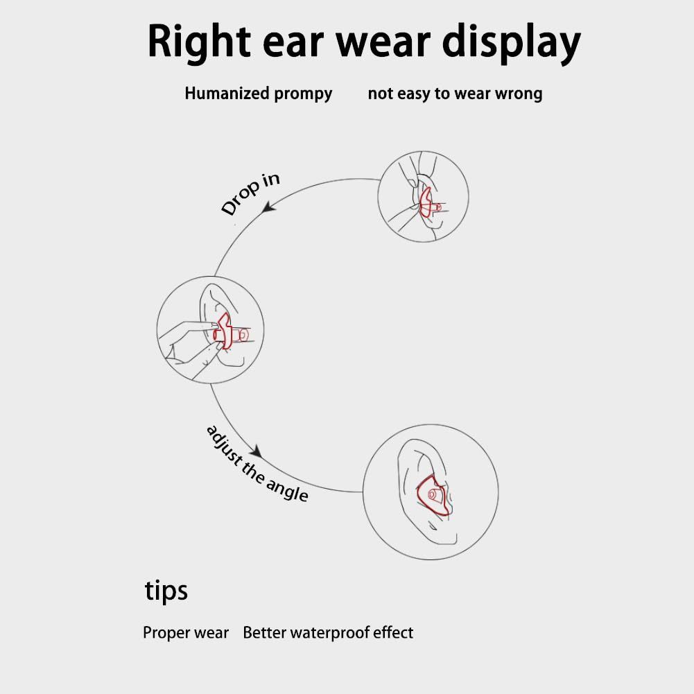2pc Unisex Swim Training Ear Plugs Swimming Ear Plugs, Waterproof Silicone Ear Plugs, Dual-Purpose Ear Plugs for Swimming — image 5