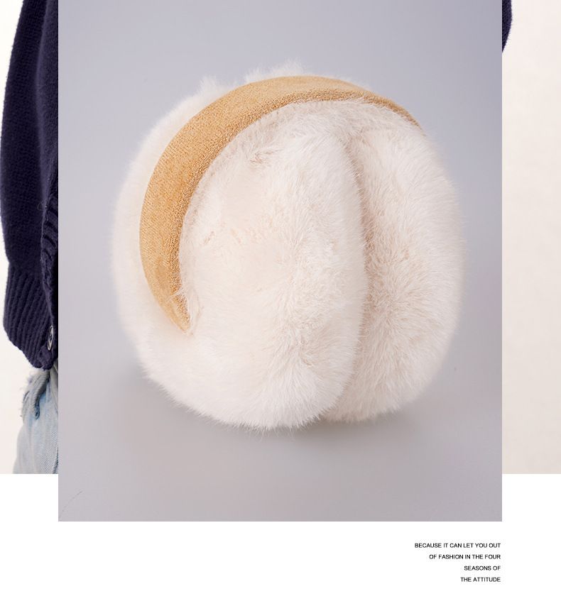 Folding Warm Ear Muffs Female Fall And Winter Plush Fashion Ear Cover Winter Outdoor Cold Ear Bag Ear Warm Student Ear Muffs — image 4