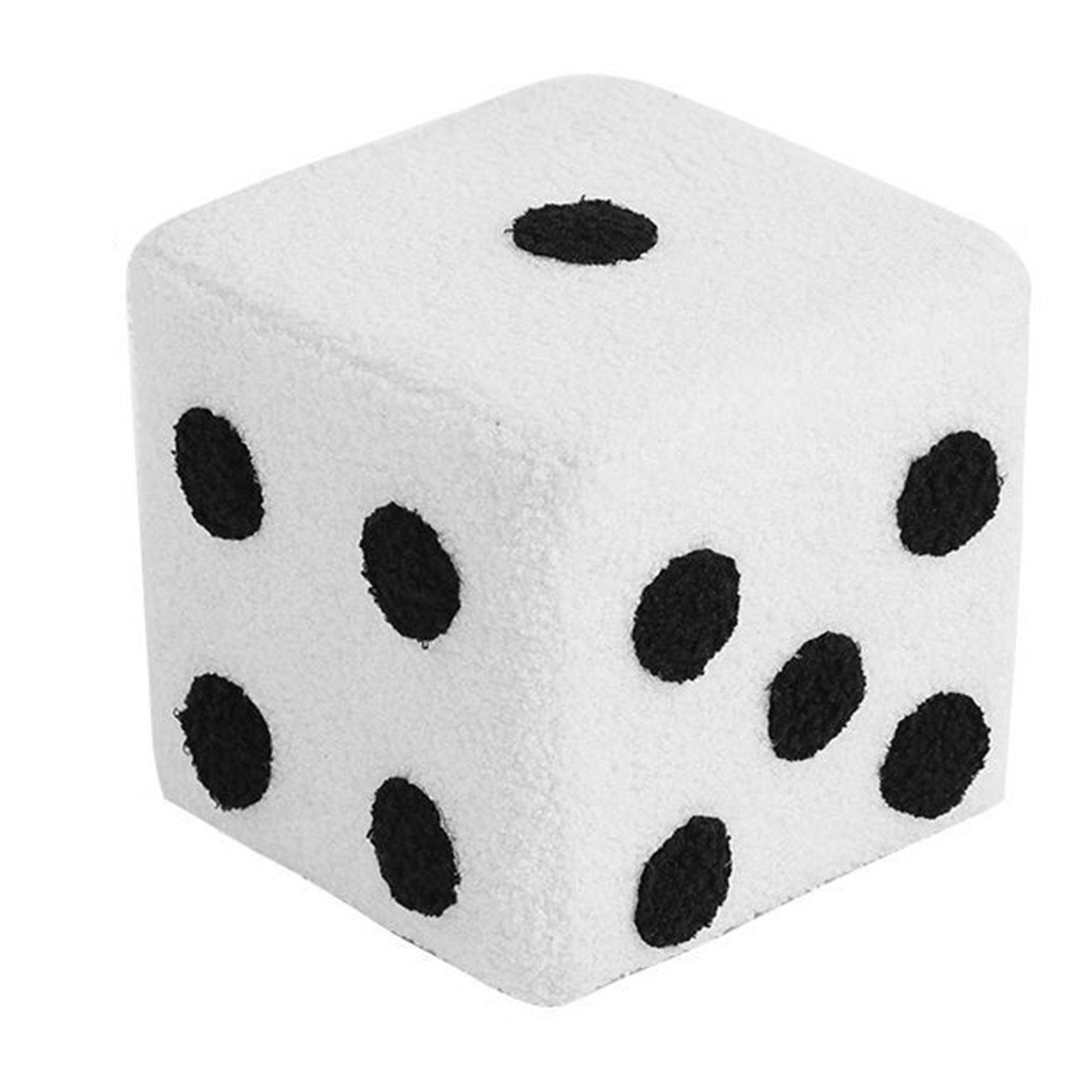 Foot Stool Soft Comfortable Simple Warm Sturdy Base Cube Stool for Home Living Room Bedroom White 20 × 20 × 20cm