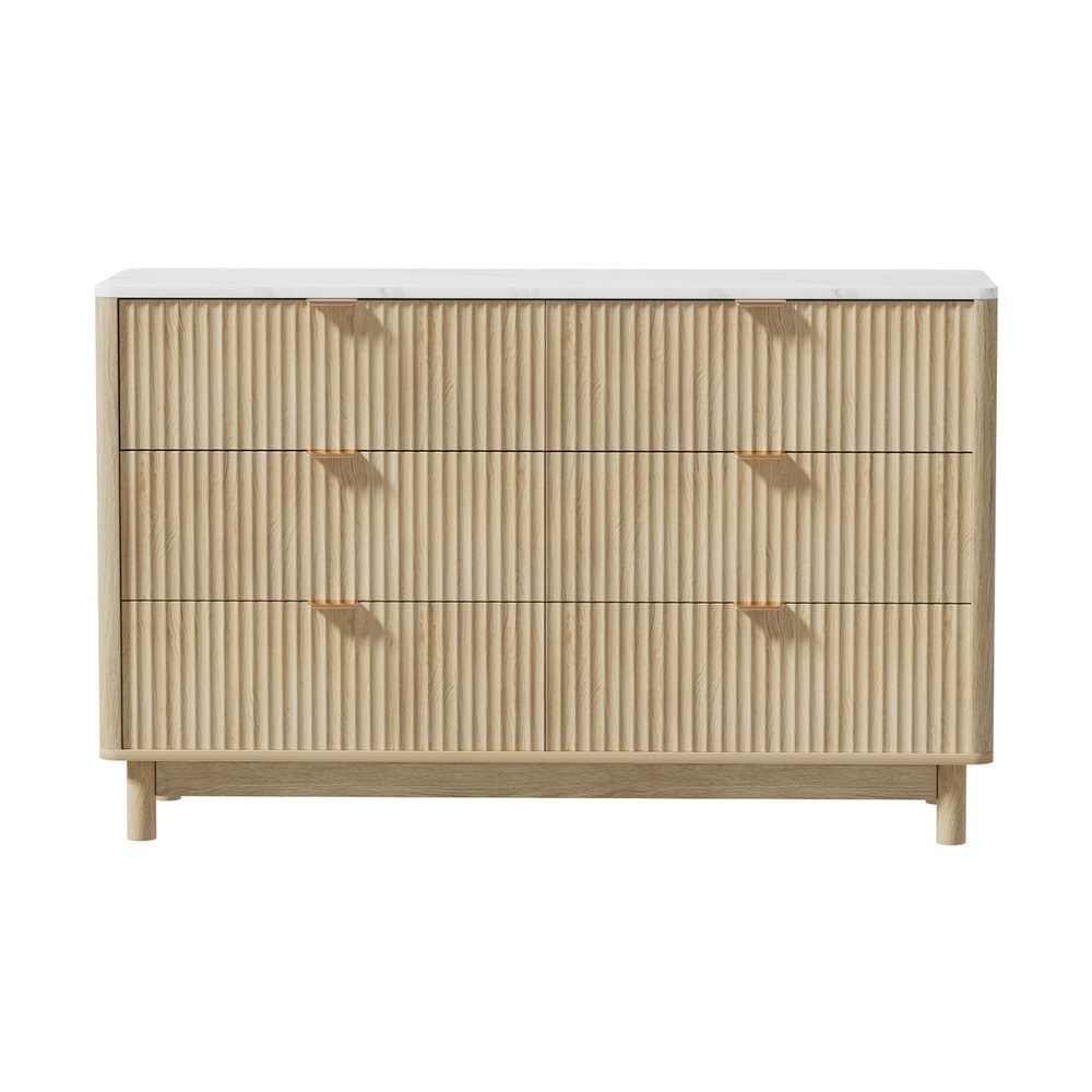 Artiss 6 Chest of Drawers Dresser Table Pine โ image 4