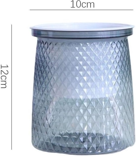 Flower pots - Plastic flower pots - sustainable garden supplies - hydroponic flower pots - visible water level - With absorbent cotton rope - Ø 10 x H 12 cm — image 5