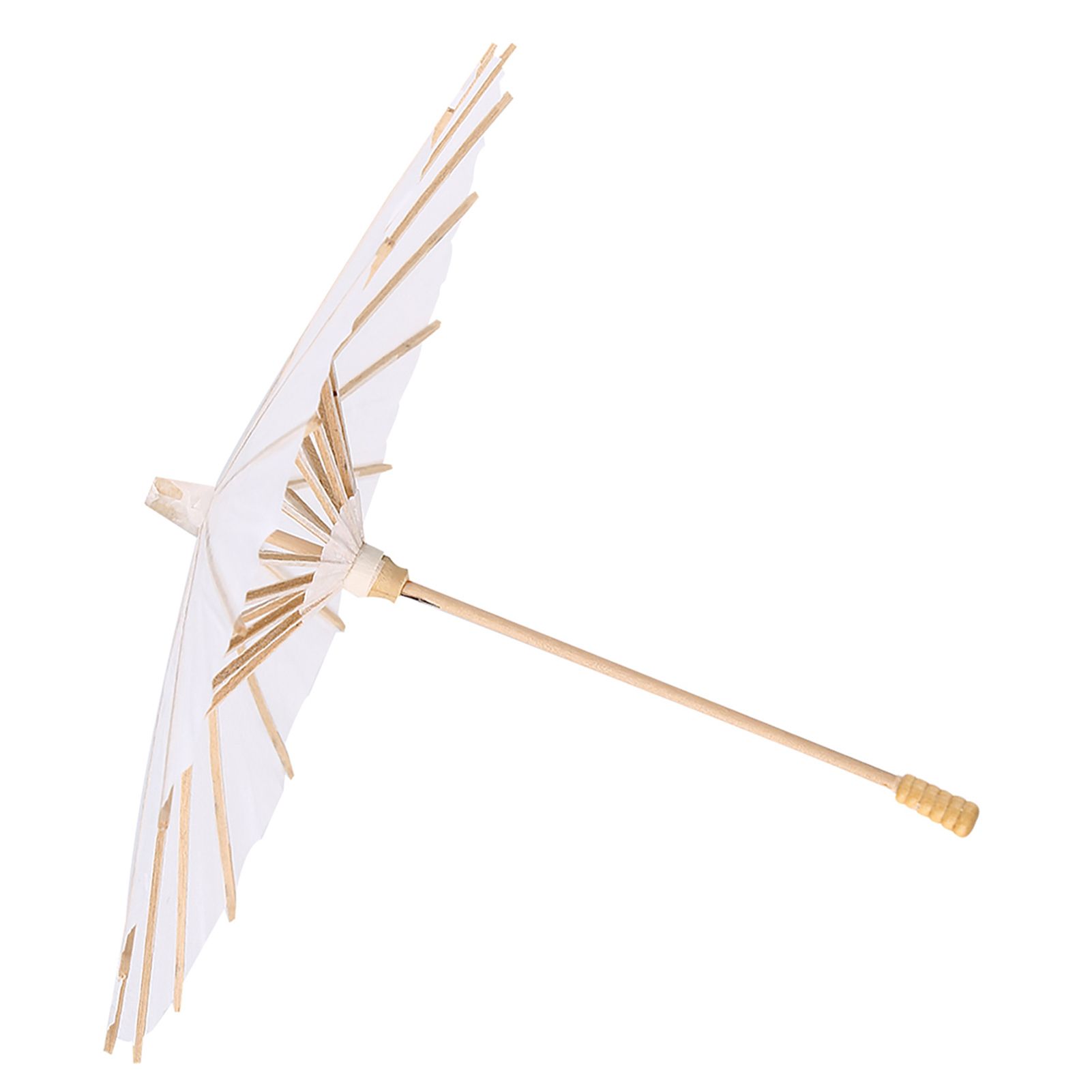 White Color Paper Decorative Umbrella Parasol School Decor Photo Prop (30cm) — image 2