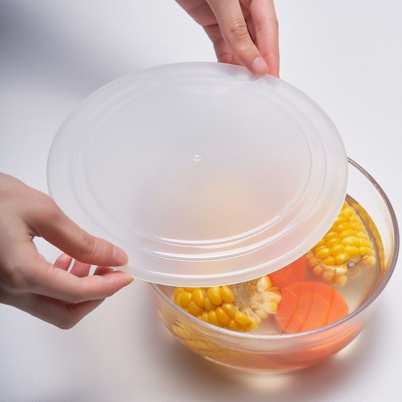 KM Plastic Microwave Bowl Cover 201AAA Item no. 591. transparent cover [1 large, 1 small] — image 2