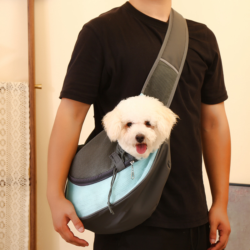 Pink Portable Pet Sling Backpack for Small Dogs and Cats – Size S with Breathable Mesh Design — image 5