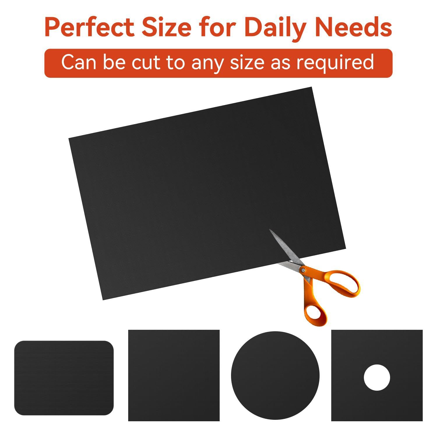 Oven Liners for Bottom of Electric Gas Oven, Reusable Non-Stick Teflon Protector Mat, Heat Resistant Grill Mats Out — image 2