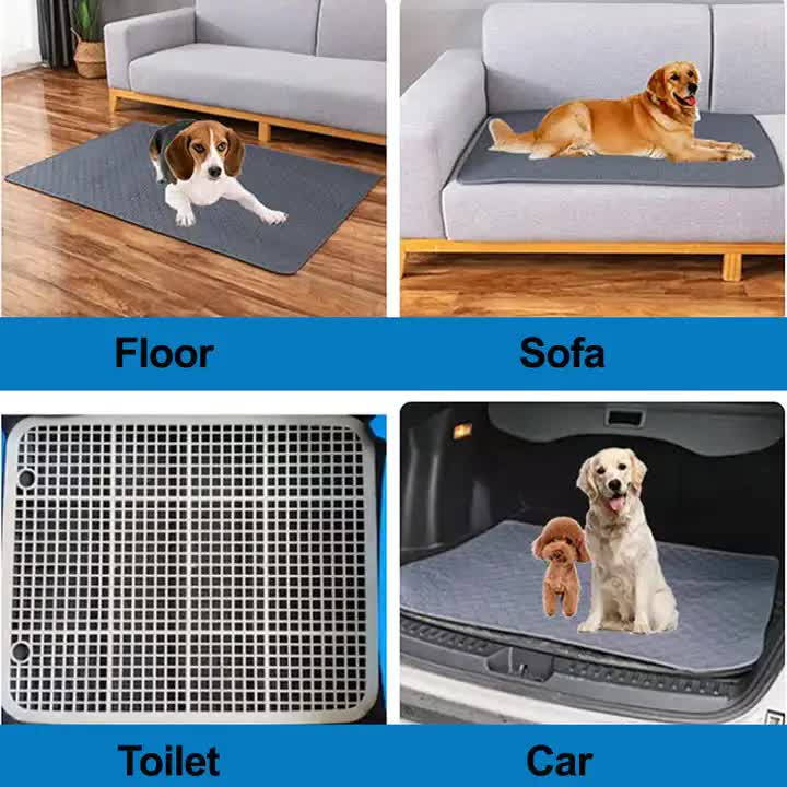 2 PCS Washable Waterproof Pet Pad -Non-Slip, Absorbent, Reusable Mat for Dogs and Cats L(100*70cm) — image 5