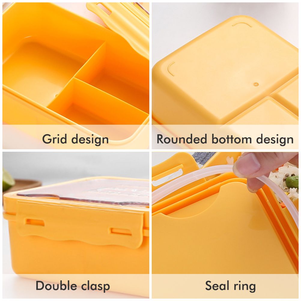 Lunch Boxes Bento Boxes Leakproof Lunch Boxes for Microwave Bento Lunch Boxes with 3 Compartments and Tableware โ image 5