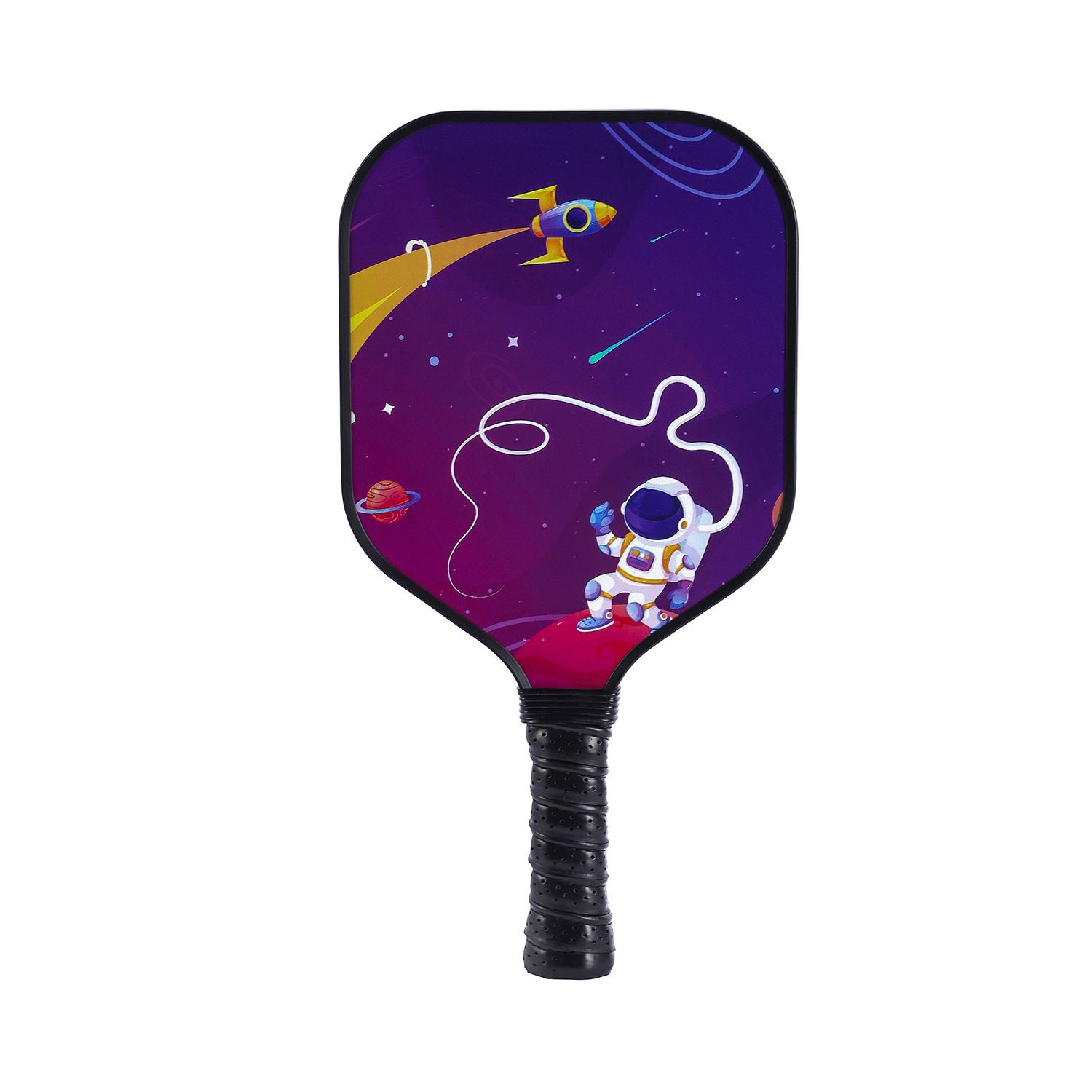 【RT-007】Fiberglass Pickleball Paddle Set of 2 with 4 Balls and Carry Bag - 185g Single Paddle Weight - Beginner Friendly Starter Kit with Non-Slip Cushion Grip — image 2