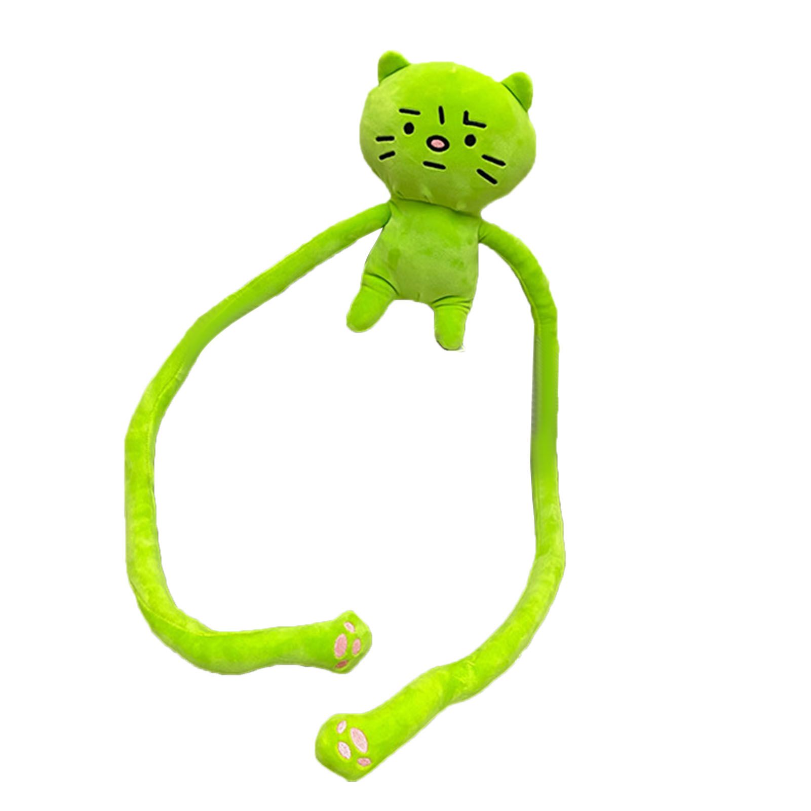 Plush Toy Shoulder Bag Cartoon Long Arm Anxiety Kitty Plush Purse Bag for Shopping Traveling — image 4