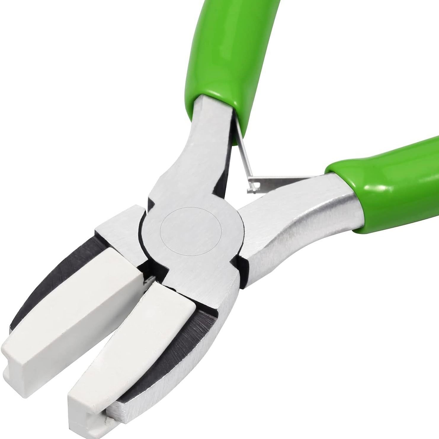 Double Nylon Jaw Pliers 5 Inches with Extra Nylon Jaws Wire Straightener Pliers with Double Leaf Spring Jewelry Making Tool for — image 5