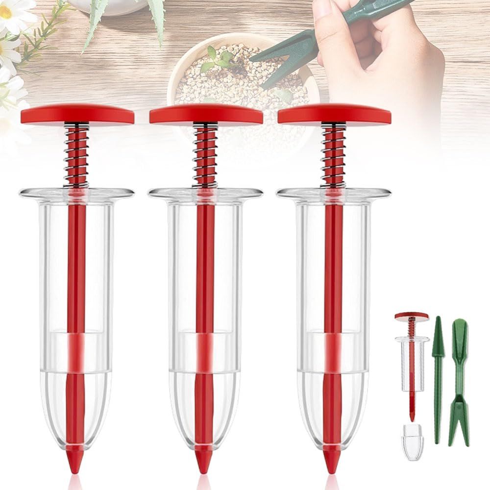 6 PCS Mini Seed Spreader, 2024 New Mini Sowing Seed Dispenser, Small Seed Planter Tool, Seed Sower Spreader Handheld