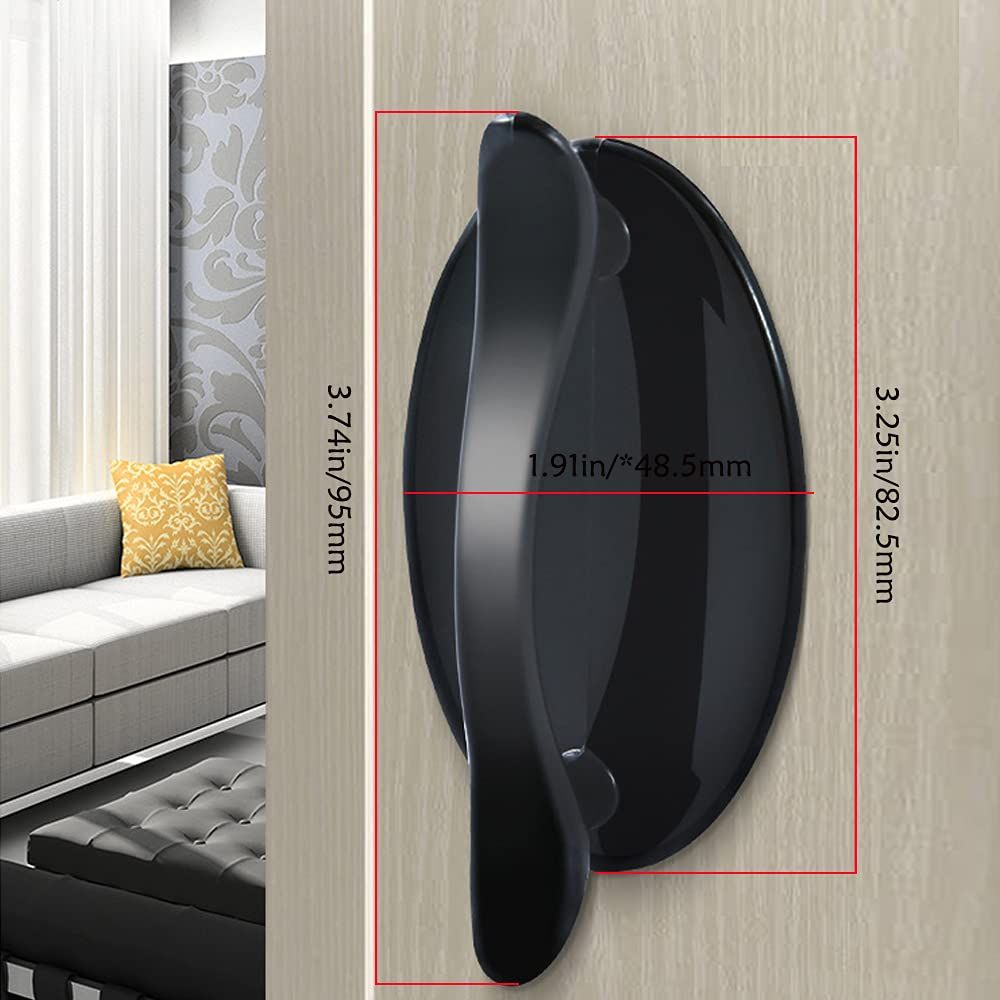 6 Pcs Self-Stick Instant Cabinet Drawer Kitchen Sliding Door Handle Helper Auxiliary Door Window Stick Push Pull Knobs Convenient โ image 2