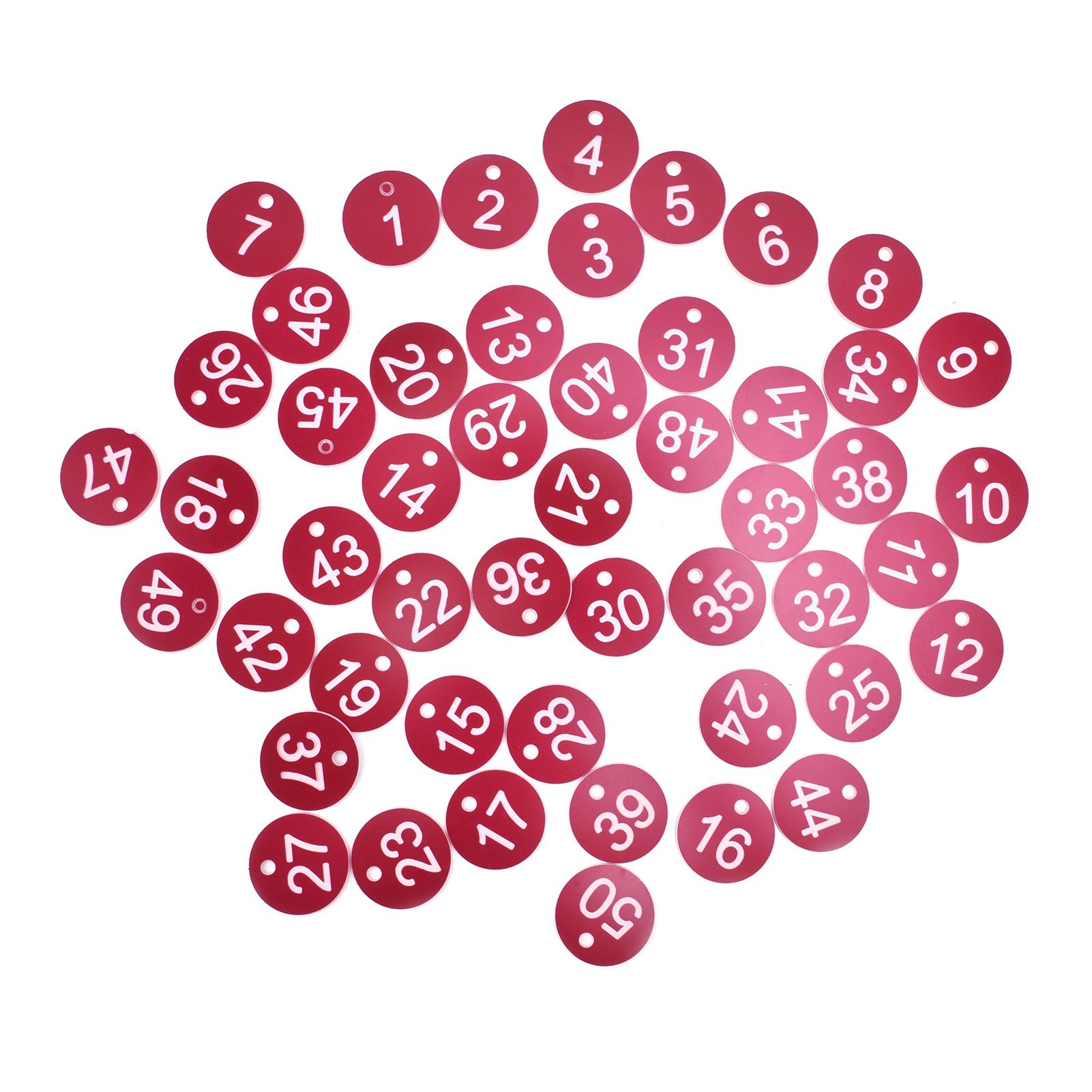 50PCS Numbered Label Numbered Tag for Farm Livestock Beekeeping Husbandry Breeding Supplies1-50 Red — image 6