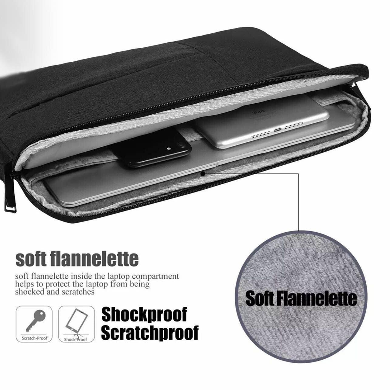 Laptop Sleeve Travel Bag Carry Case For Macbook Air Pro 15.6inch - Navy — image 3