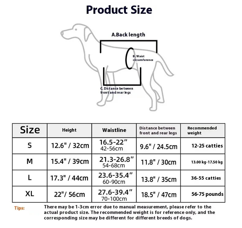 Dog Support Harness Oxford Cloth Mobility Assistance Strap, Pink,L — image 3