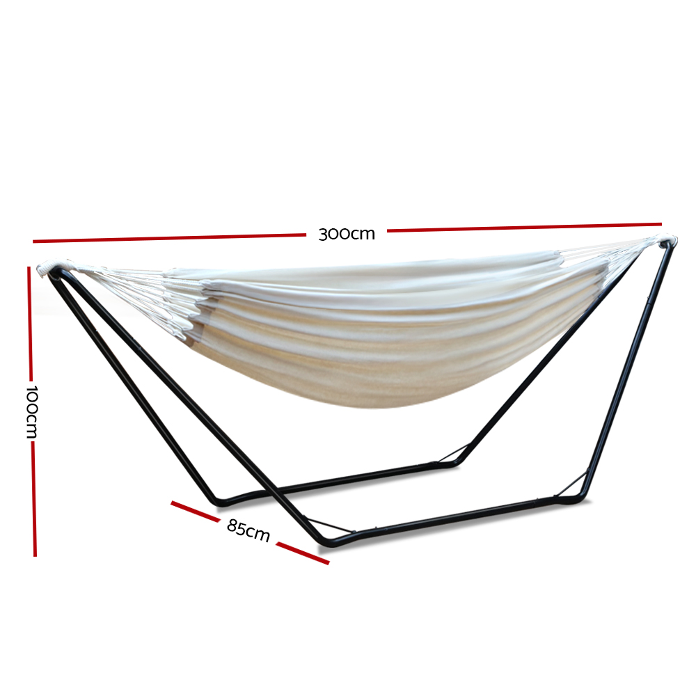 Gardeon Hammock Bed with Stand Outdoor Camping Hammocks Steel Frame โ image 2