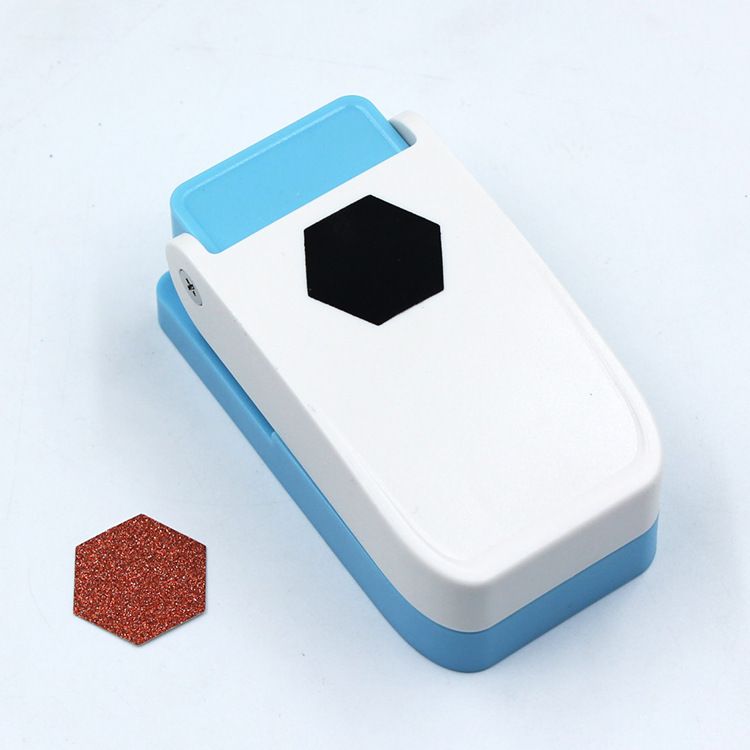 Handmade Scrapbooking One Inch 25mm Size Craft Lever Punch Embossing Puncher Mini Fancy Punch (Hexagon)