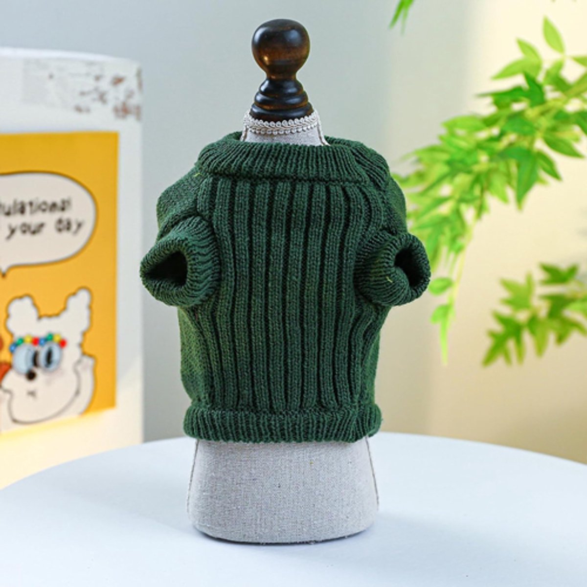 Dog Coat - Dog Sweater - Sweaters for Small Dogs - Dog Sweater - Cute Dinosaur Sweater - Soft and Comfortable Winter Clothes - Warm Knit Cat Sweater - Perfect — image 5