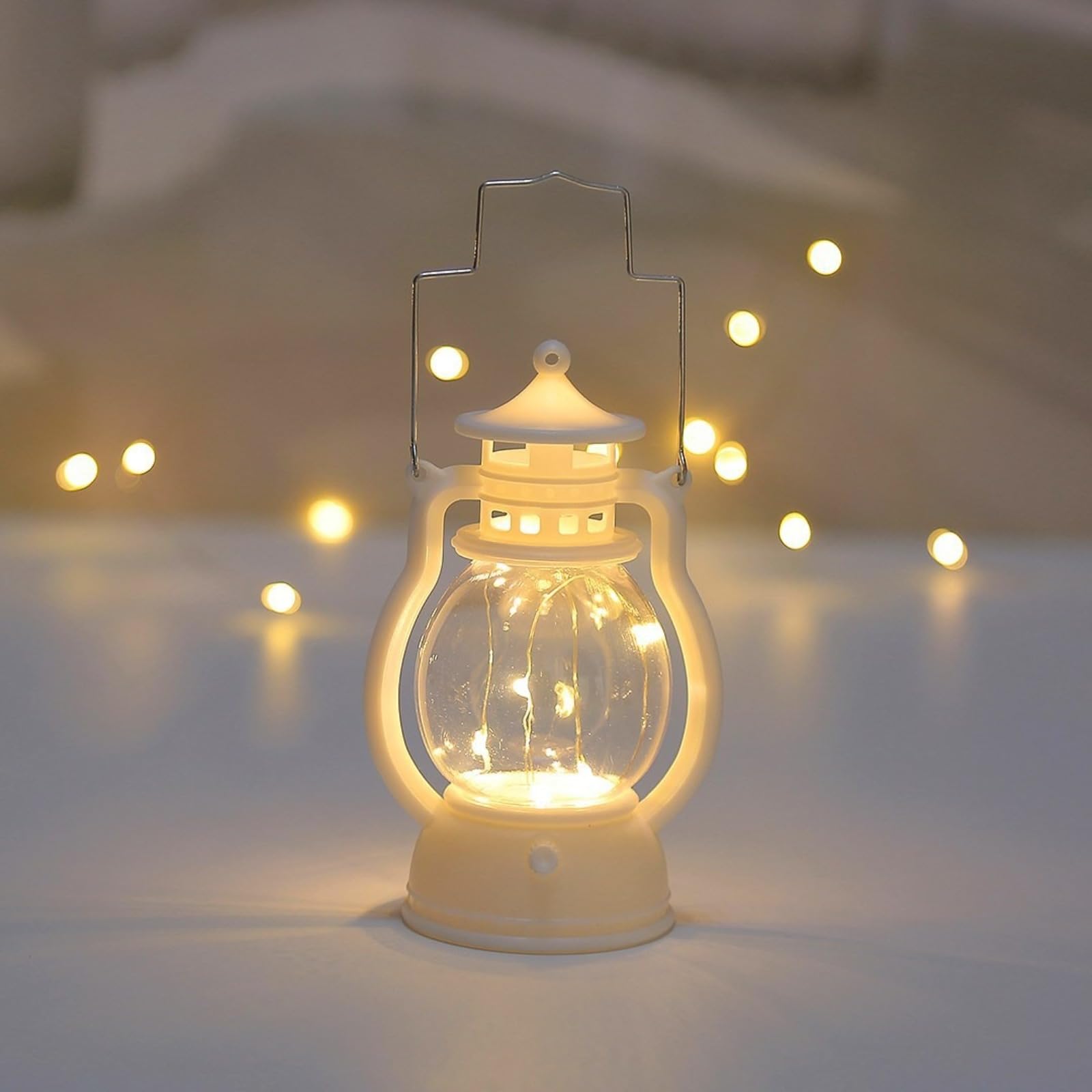 Flameless LED Candles with Moving Flame Effect for Christmas, Table Decor, Living Rooms and Safe Ambient Lighting, White