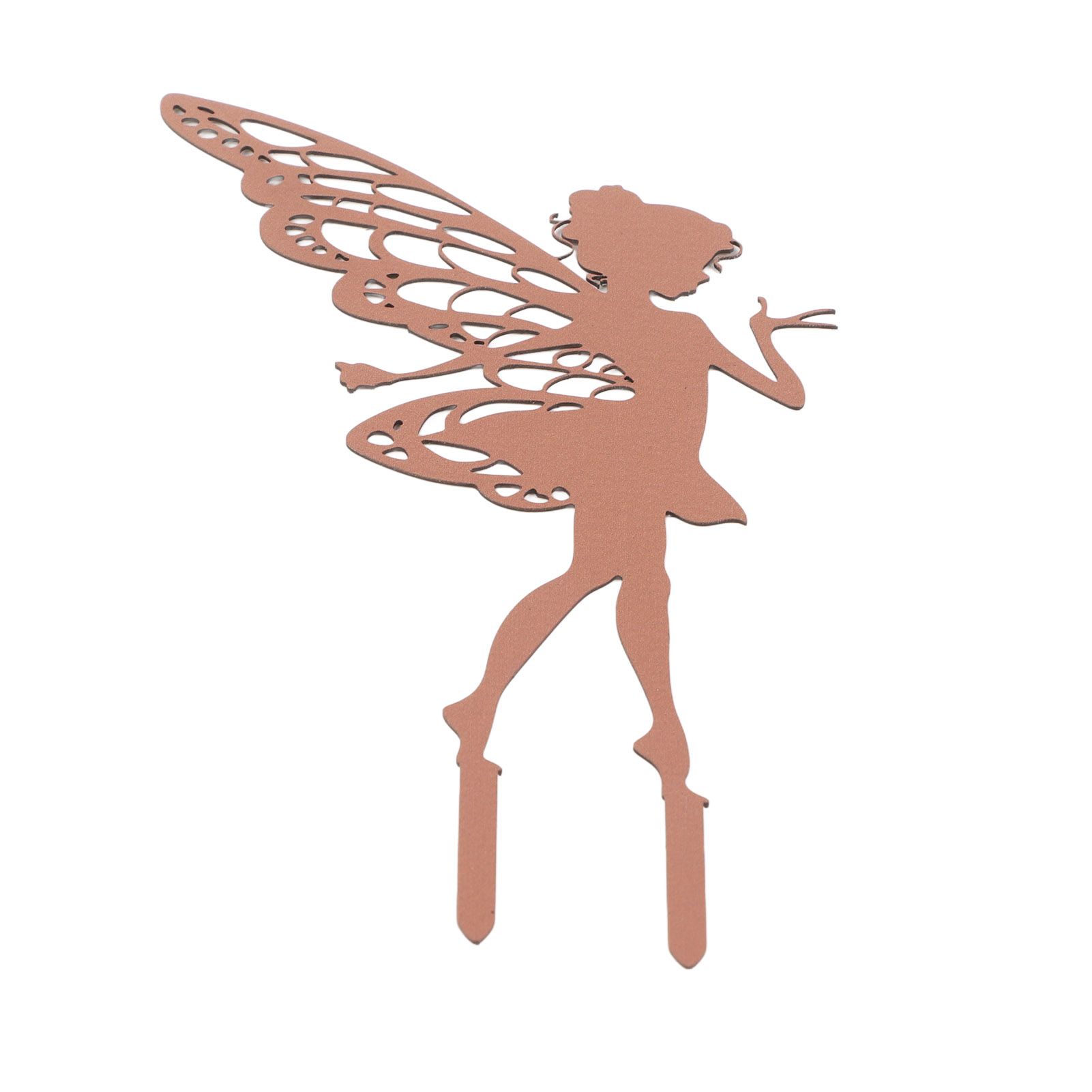 Outdoor Garden Patio Ornaments Flower Fairy Goblin Silhouette Metal Iron Crafts Elf Decoration — image 4