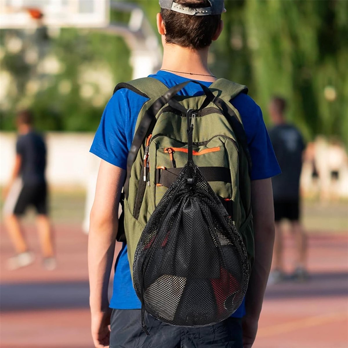16L - Ball Net Bag - Basketball Mesh Bags - Ball Bags - portable net backpacks - basketball backpacks - soccer bags - sports bag - portable bag for basketball — image 5