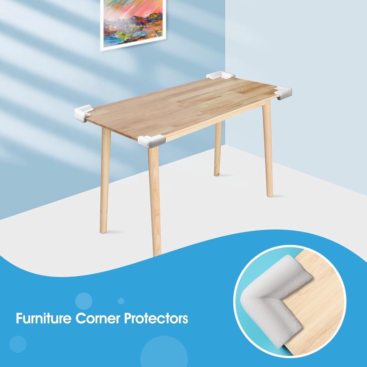 36-Piece Thick Foam Corner Protectors for TVs, Pictures, and Mirrors - Picture Frame Shipping & Packaging - Book Corner Shipping Supplies โ image 3