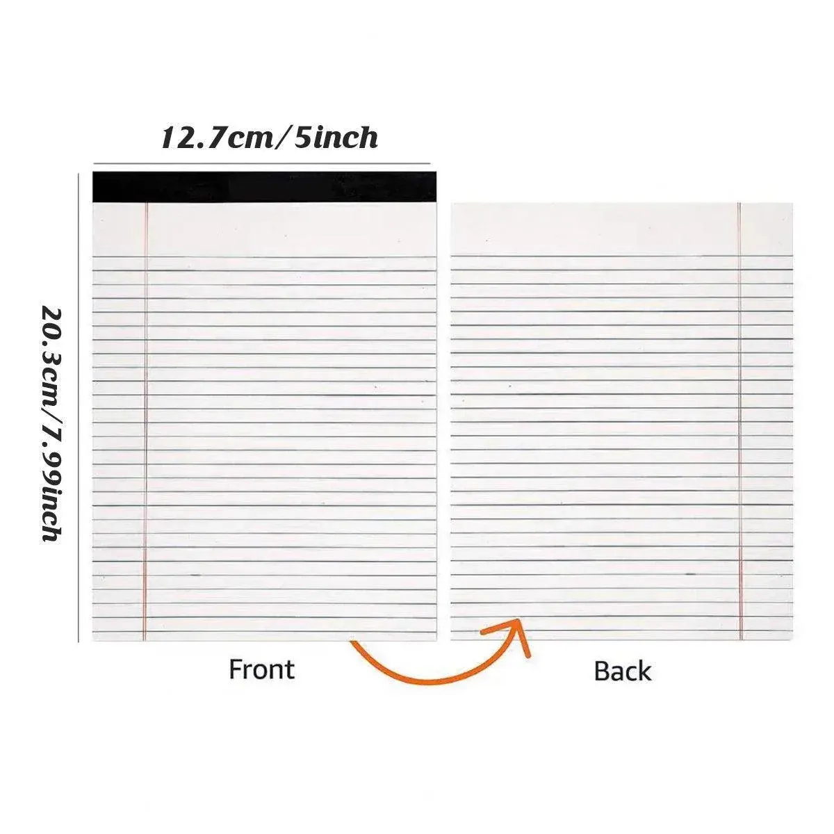 4PCS Tearable Lined Notepad Simple Design Colourful Memo Pad Notebook - Blue โ image 4