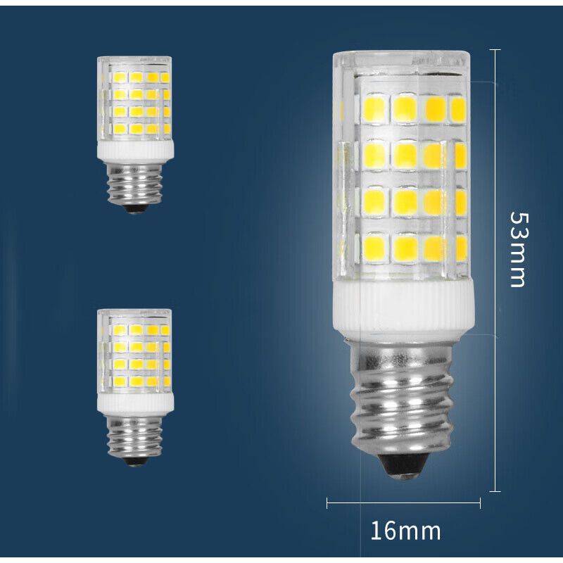 2 Pack E14 LED Hood Bulbs 5W 50W Halogen Equivalent Cool White Non Dimmable, 550lm 6000K — image 2
