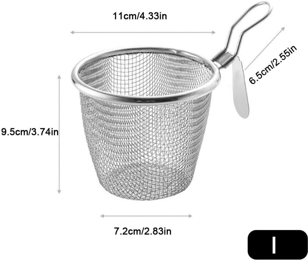 Stainless Steel Pasta Cooking Basket with Clip Handle, Fine Mesh Hanging Strainer for Pasta, Ramen, Pho and Vegetables โ image 6