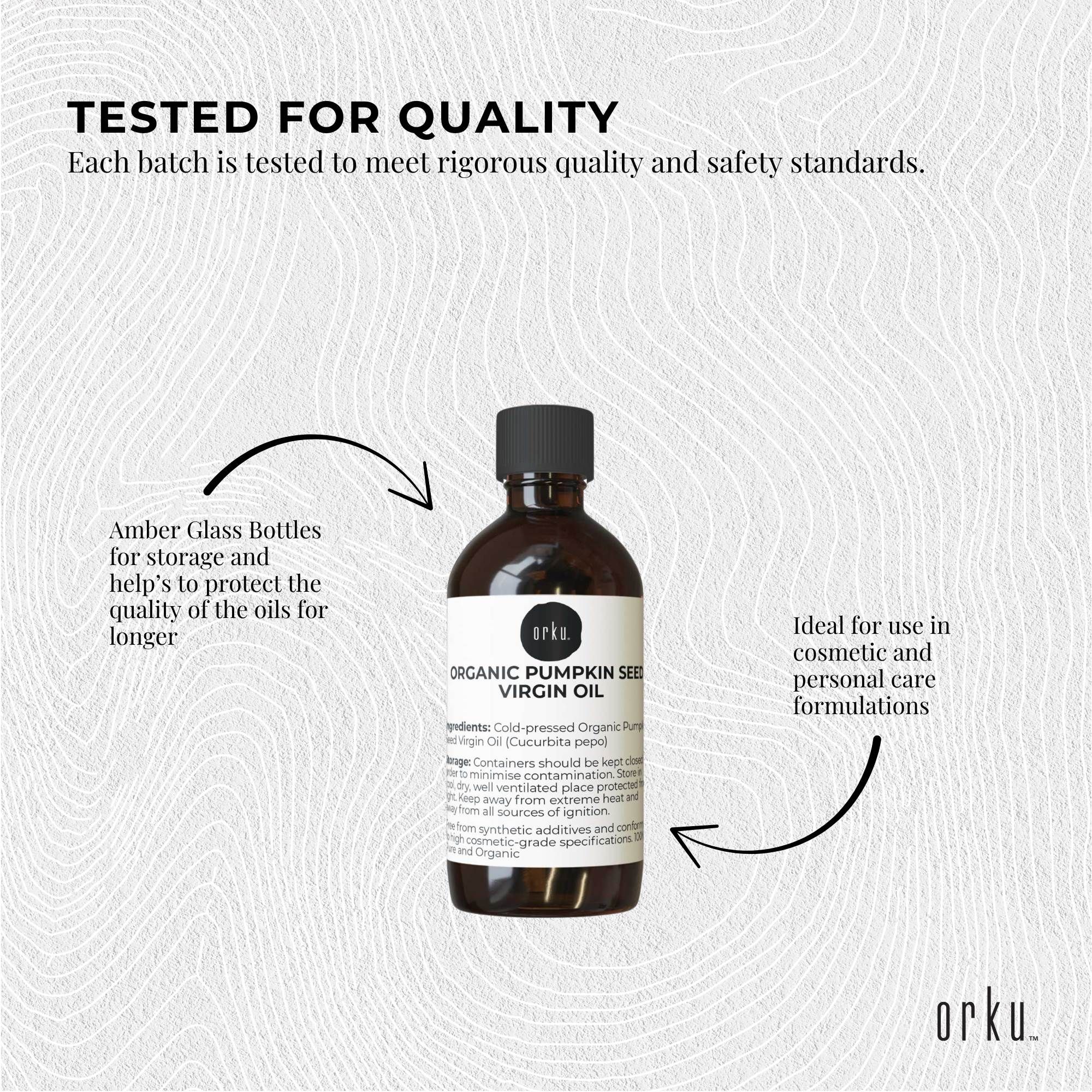 Orku 100ml Organic Pumpkin Seed Virgin Oil Cold Pressed Cosmetic Grade โ image 6