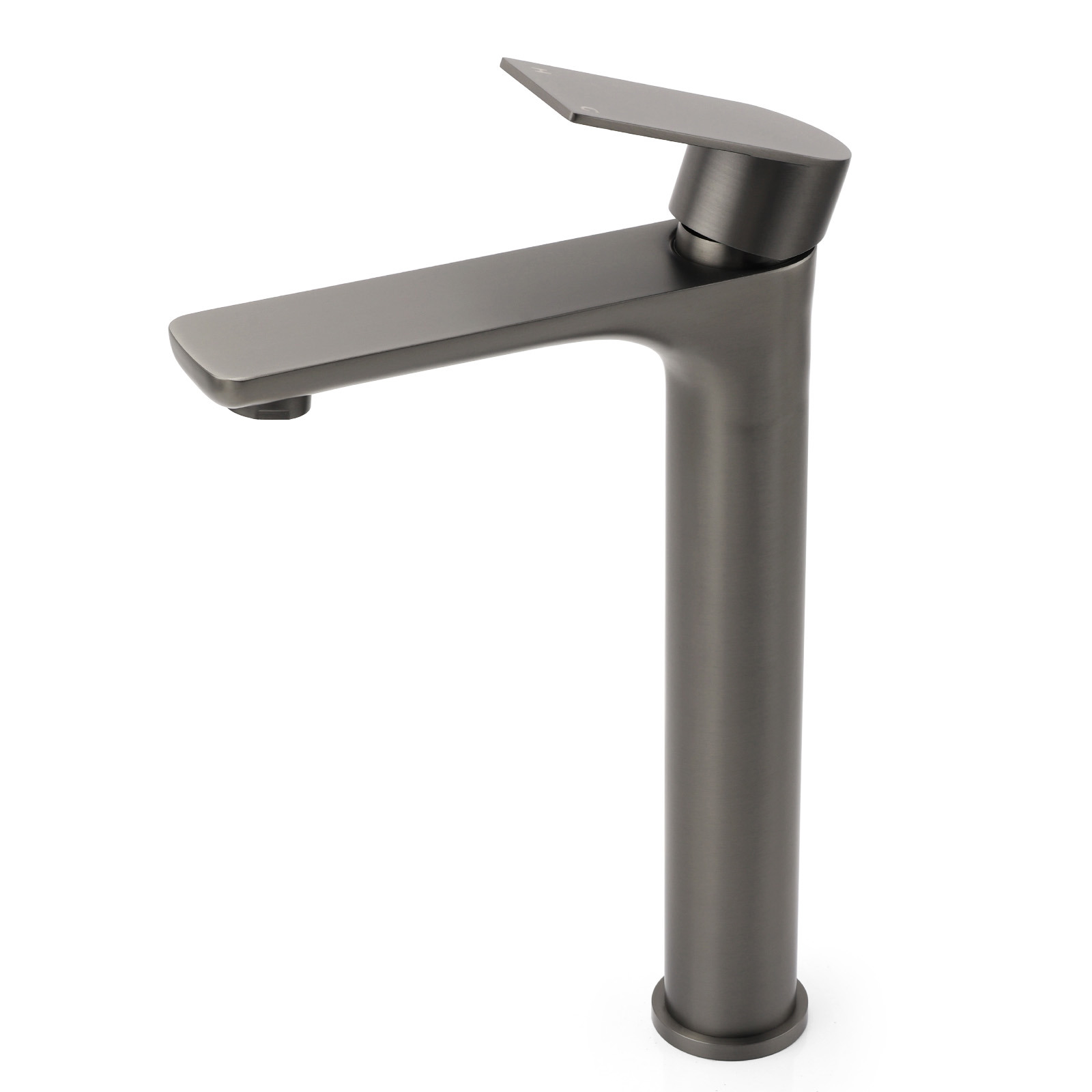 WELS Gun Metal Grey Round High Rise Basin Mixer Bathroom Vanity Faucet Tapware โ image 2