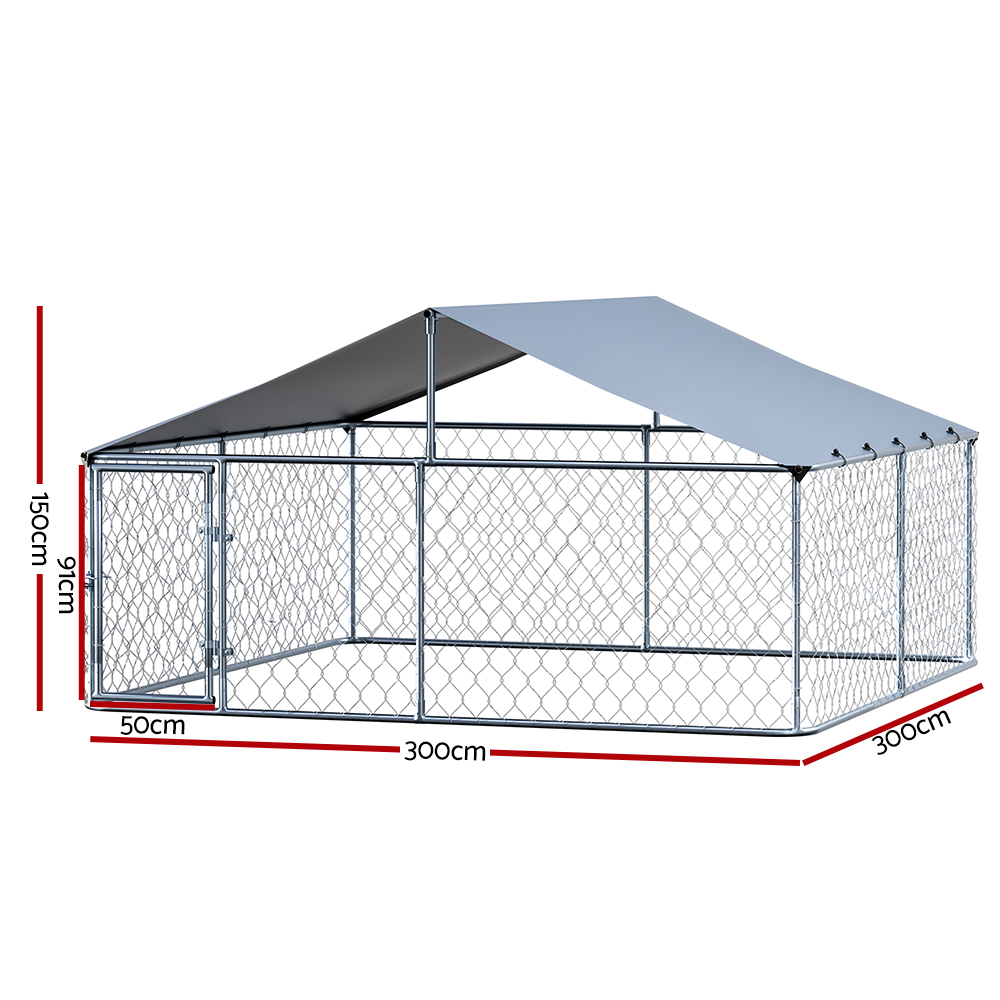 i.Pet Dog Kennel Large House XXL Pet Run Cage Puppy Outdoor Enclosure With Roof โ image 2
